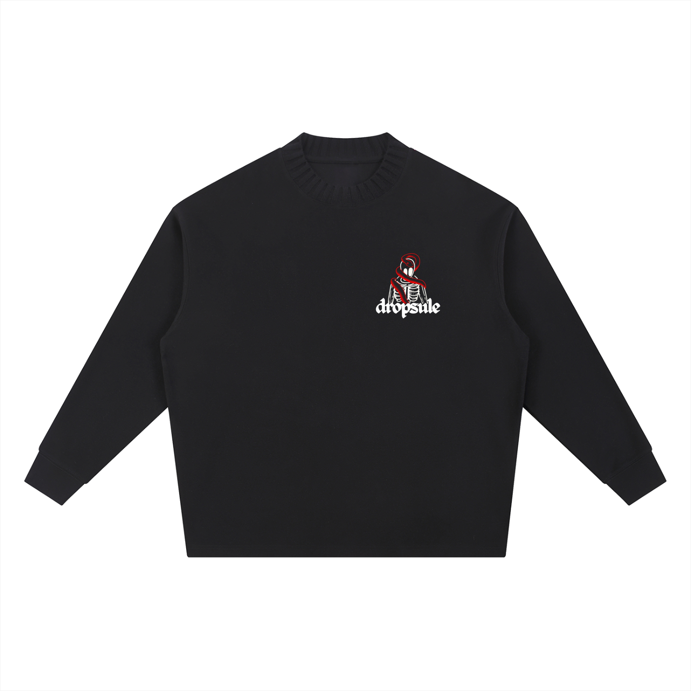 Knitted Round Neck Oversize Sweatshirt