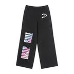 Fleece Drawstring Straight-Leg Sweatpants
