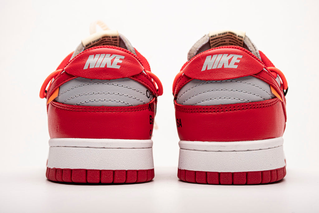 OFF White X Nike Dunk Low University Red